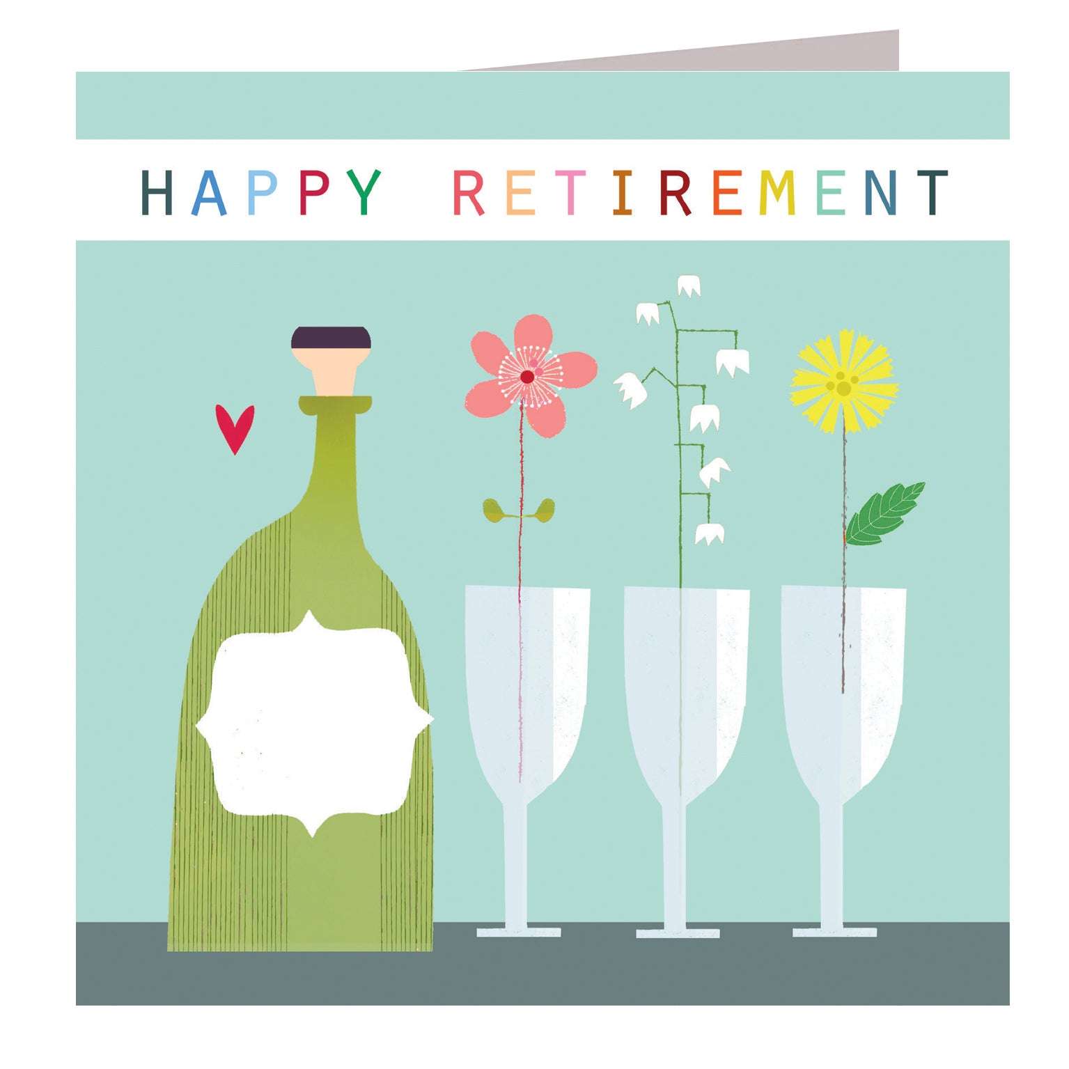 TC13 happy retirement greetings card