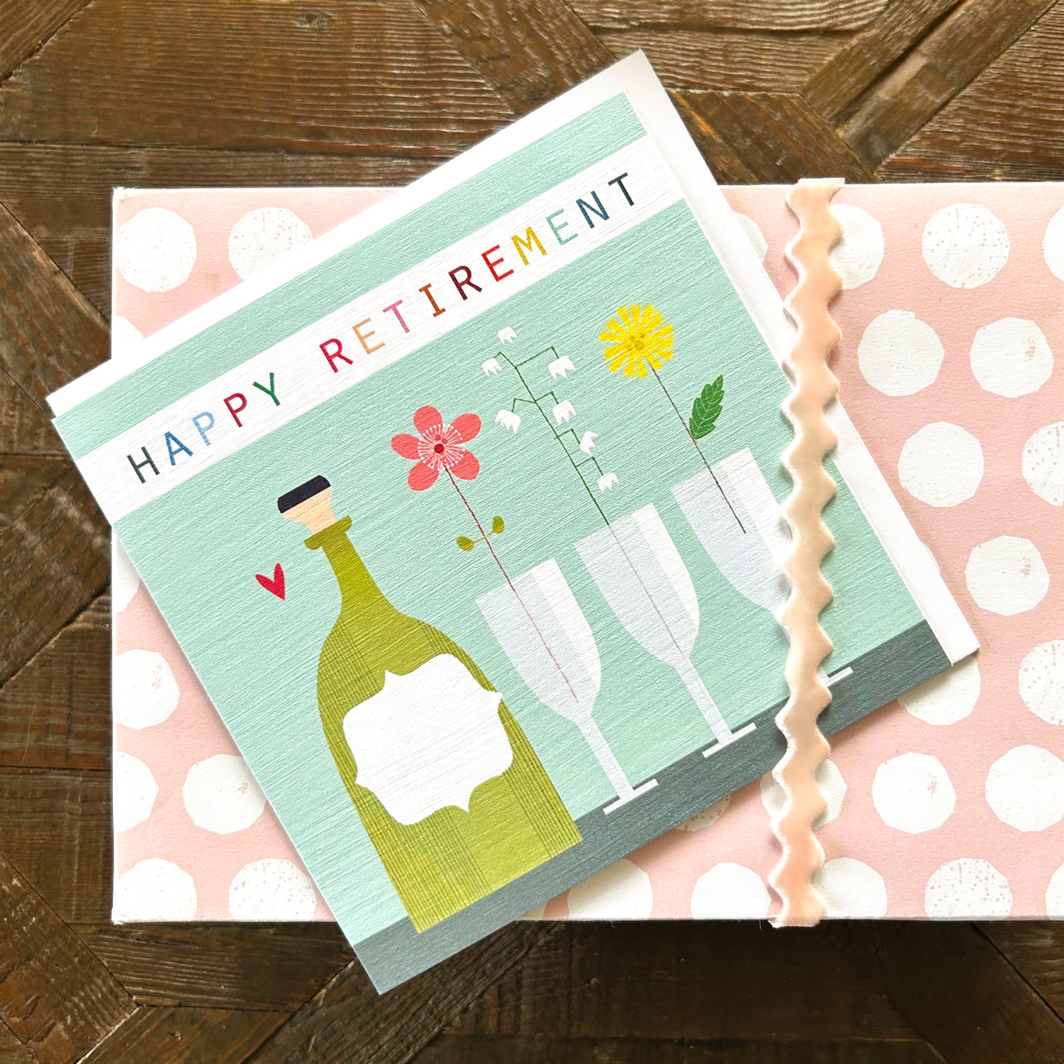 TC13 happy retirement greetings card
