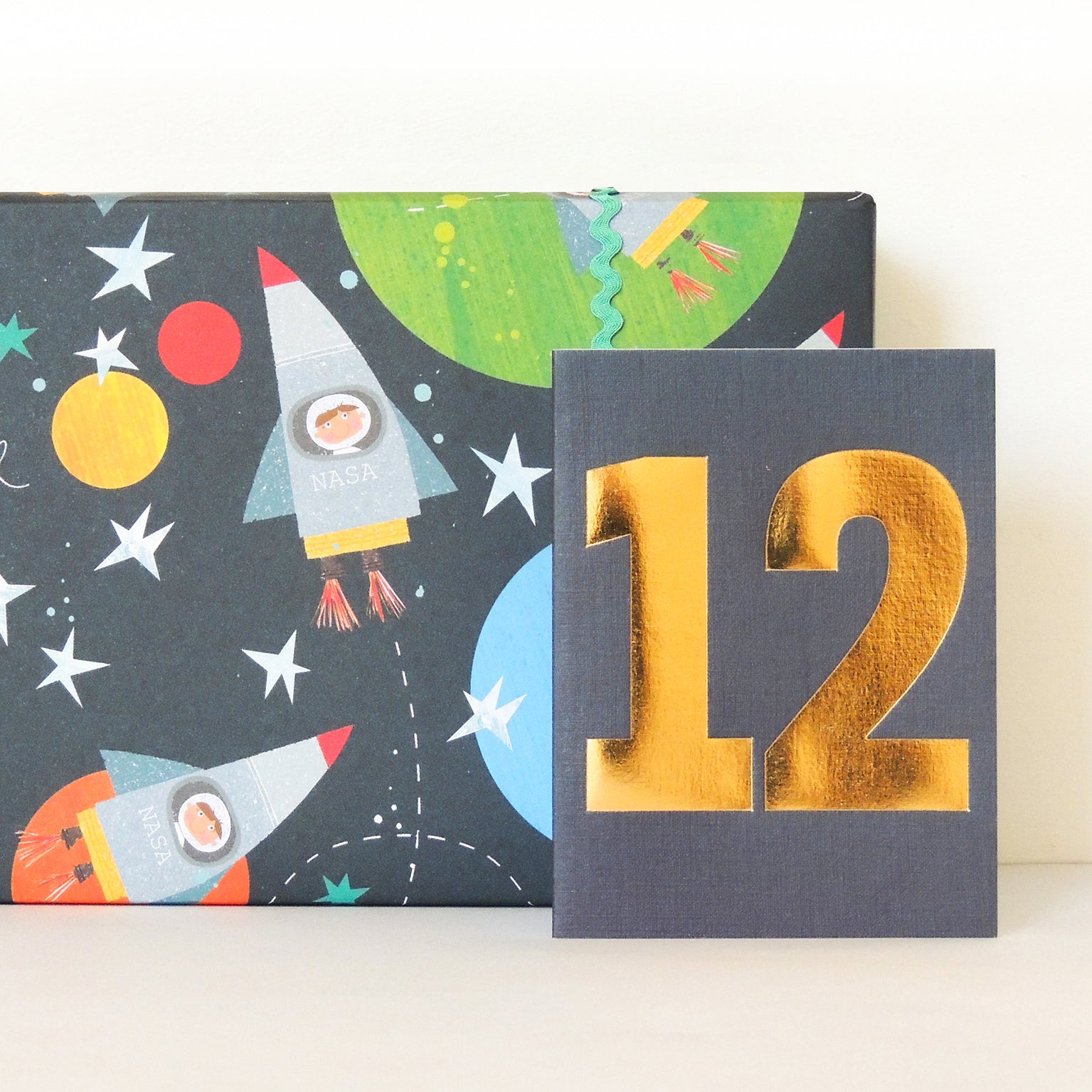 TGD15 mini gold foiled number twelve card