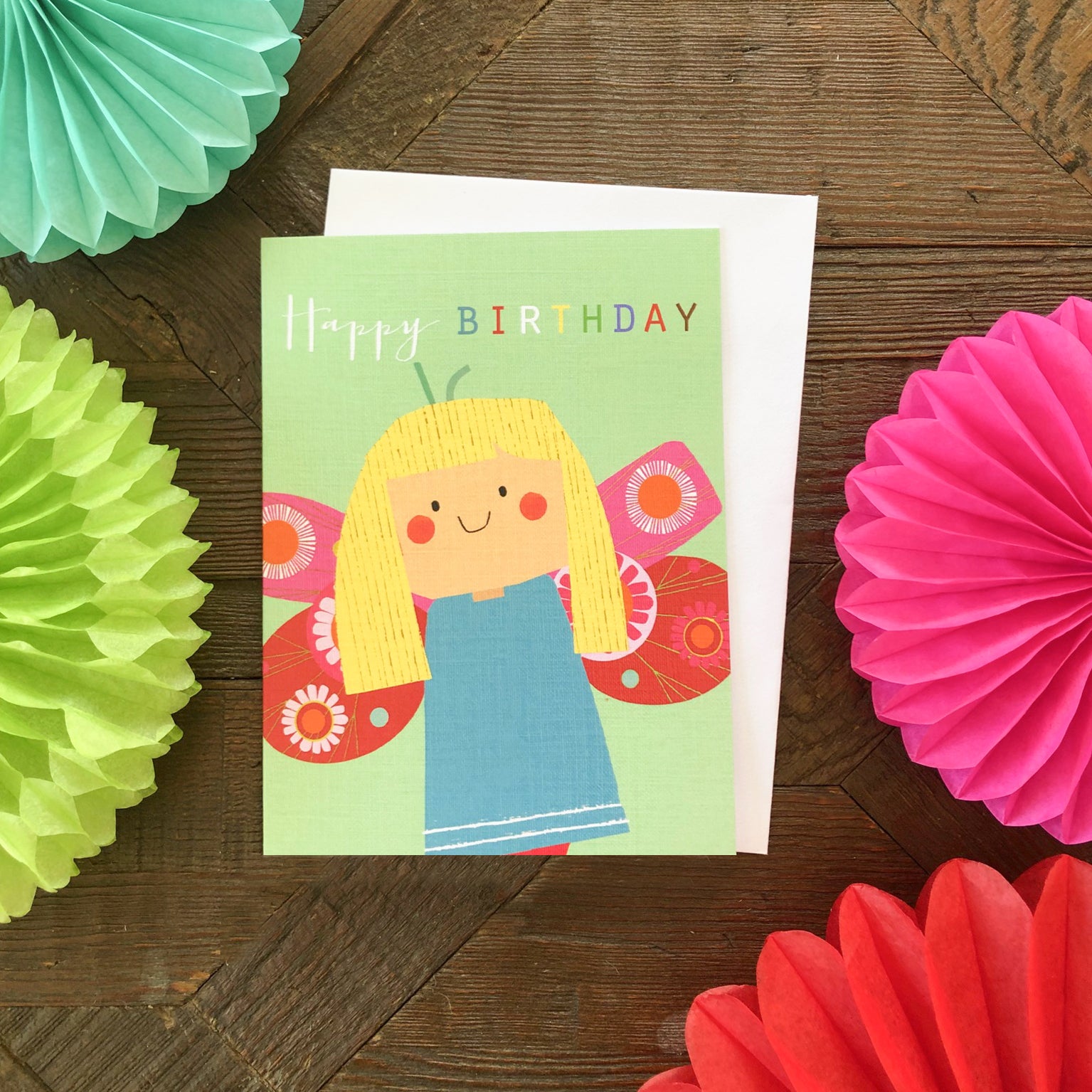 TMC06 mini butterfly birthday card