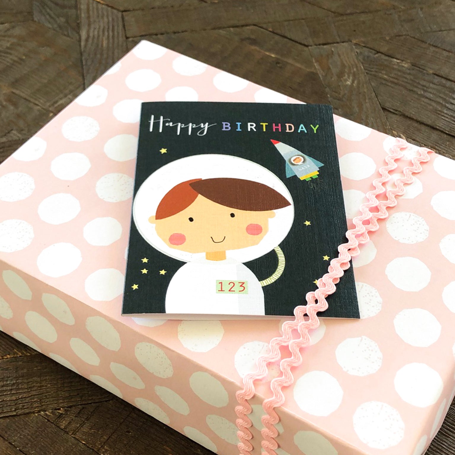 TMC07 mini spaceman birthday card