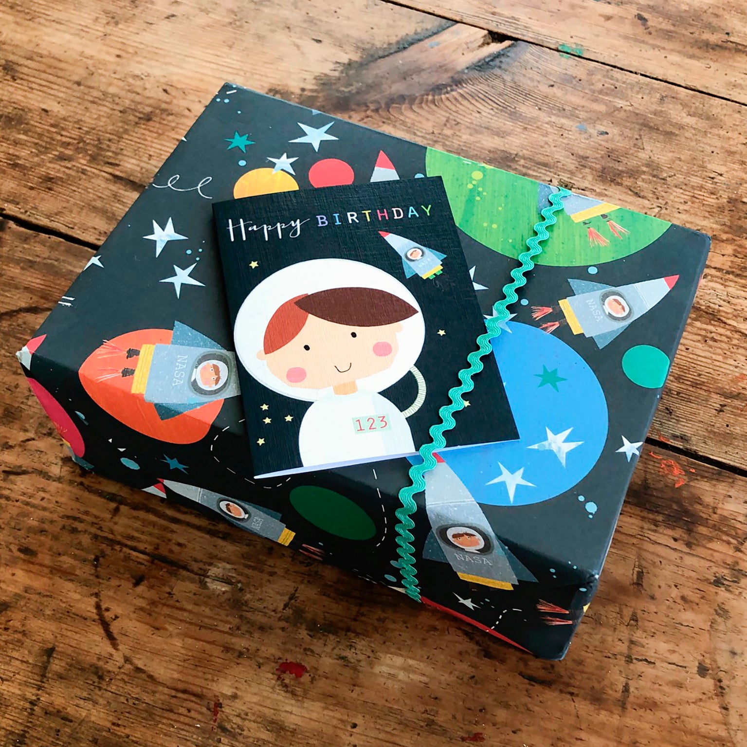 TMC07 mini spaceman birthday card