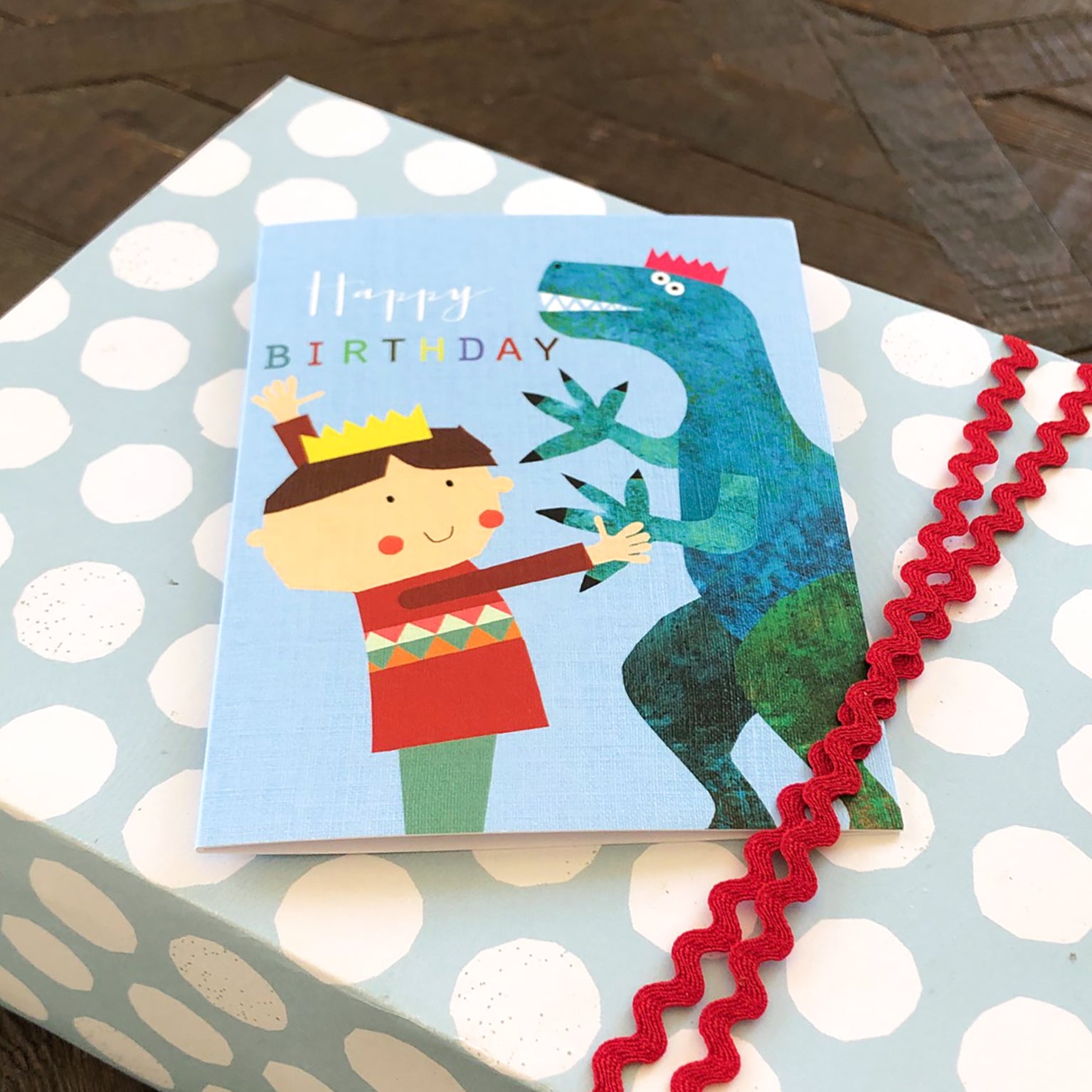 TMC10 mini dinosaur birthday card