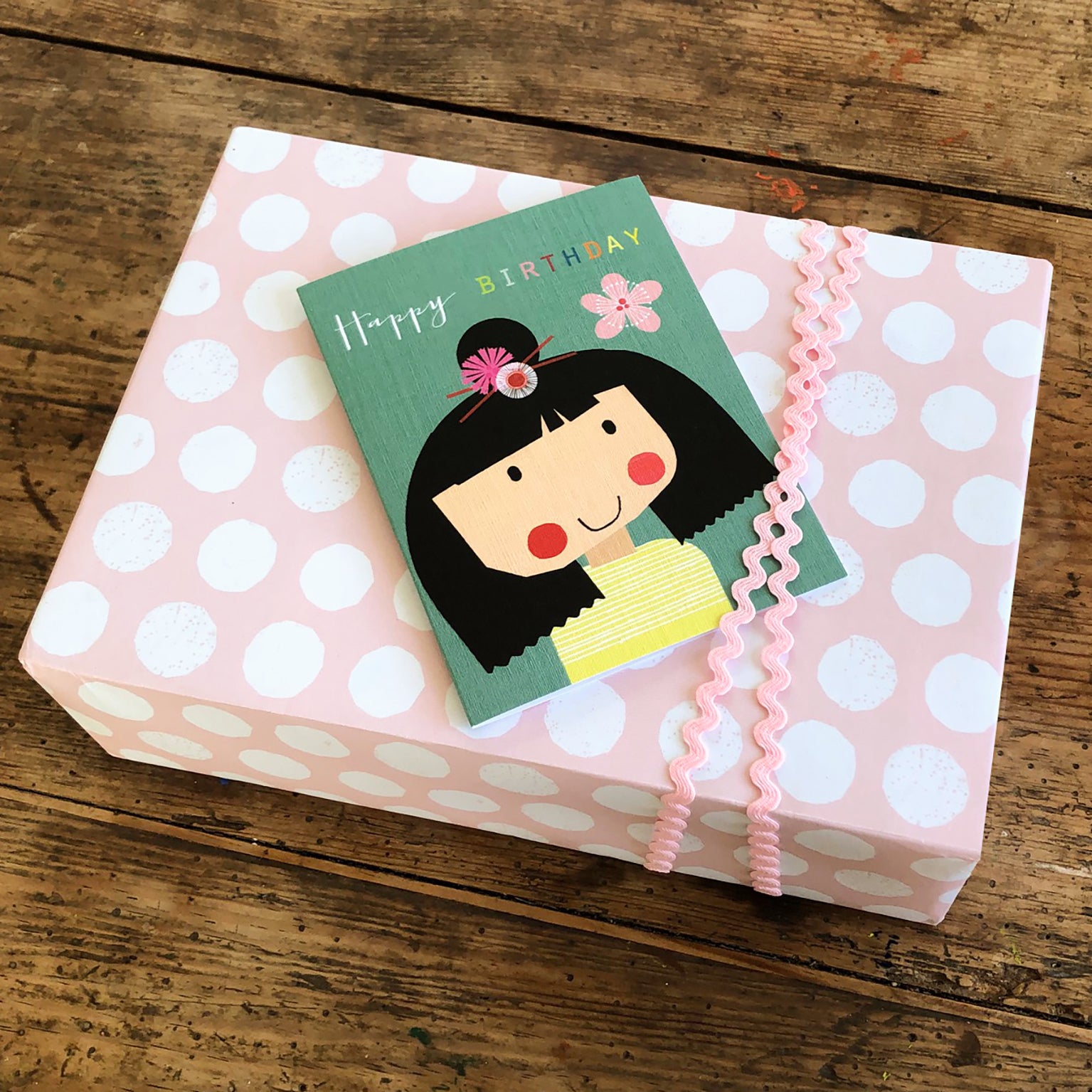 TMC15 mini flower girl birthday card