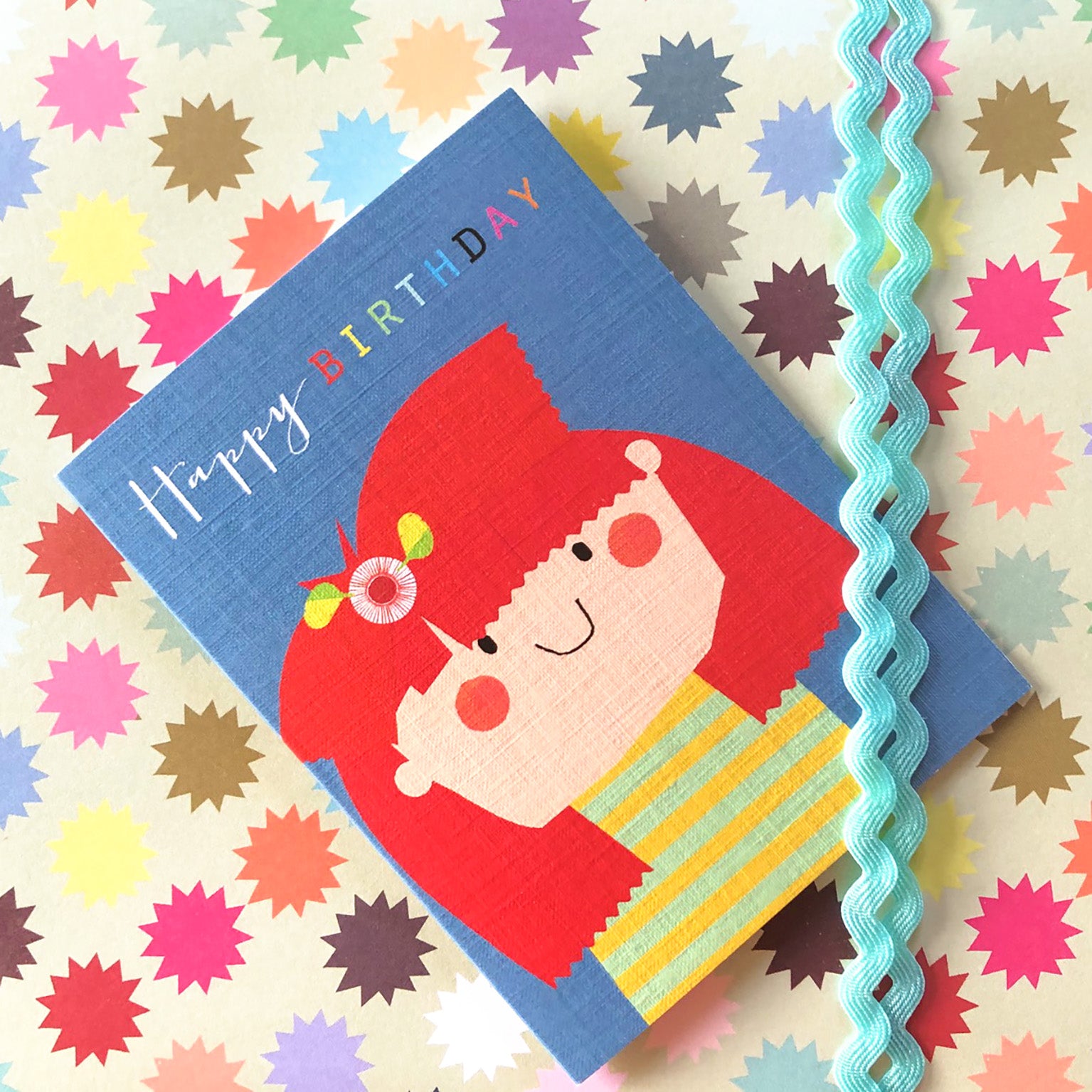 TMC19 mini flower girl birthday card