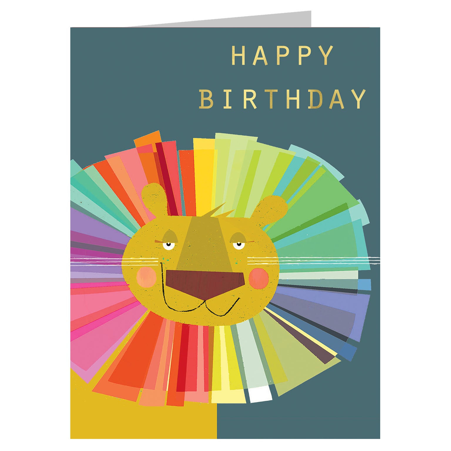 TW202 mini lion birthday card
