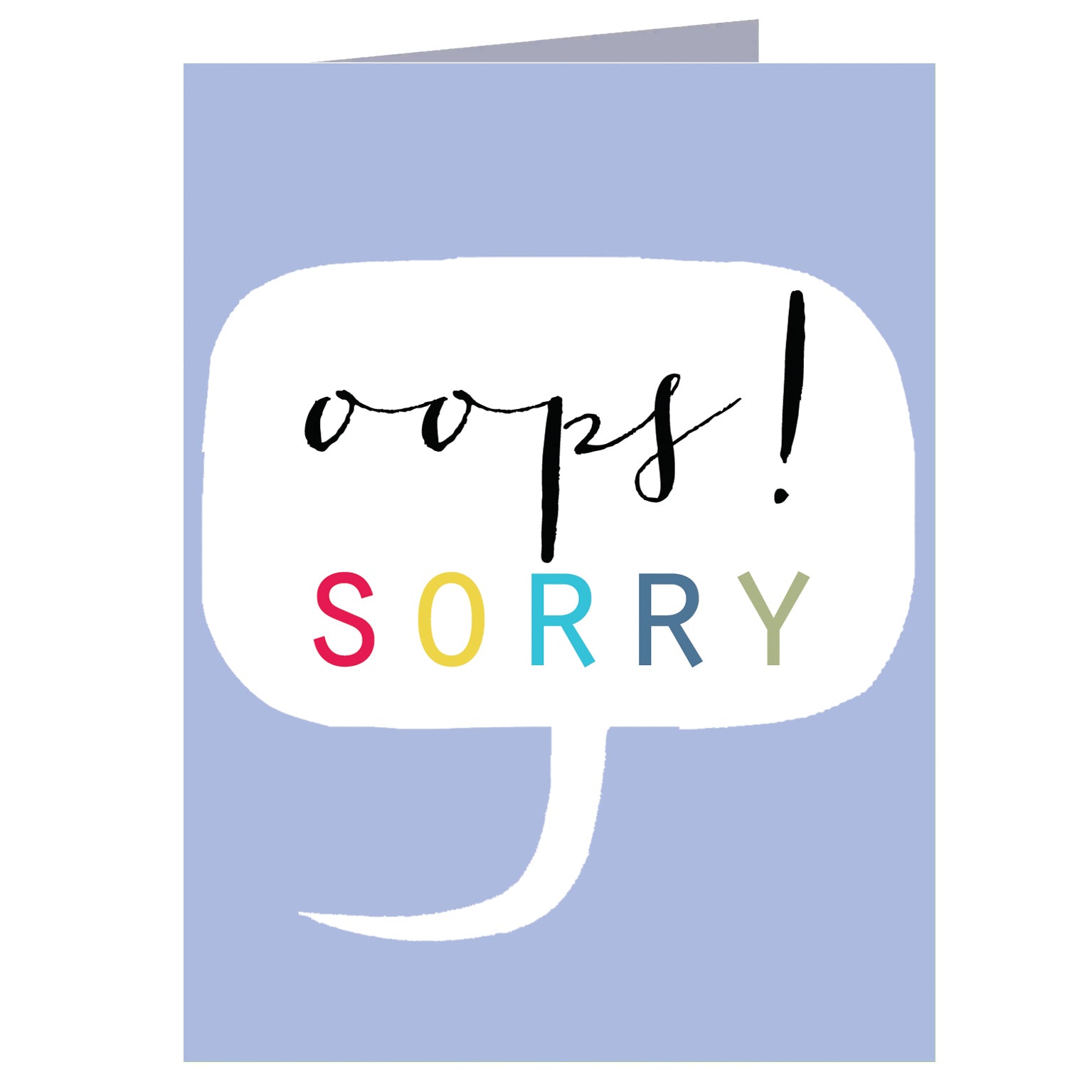 TW413 mini sorry greetings card