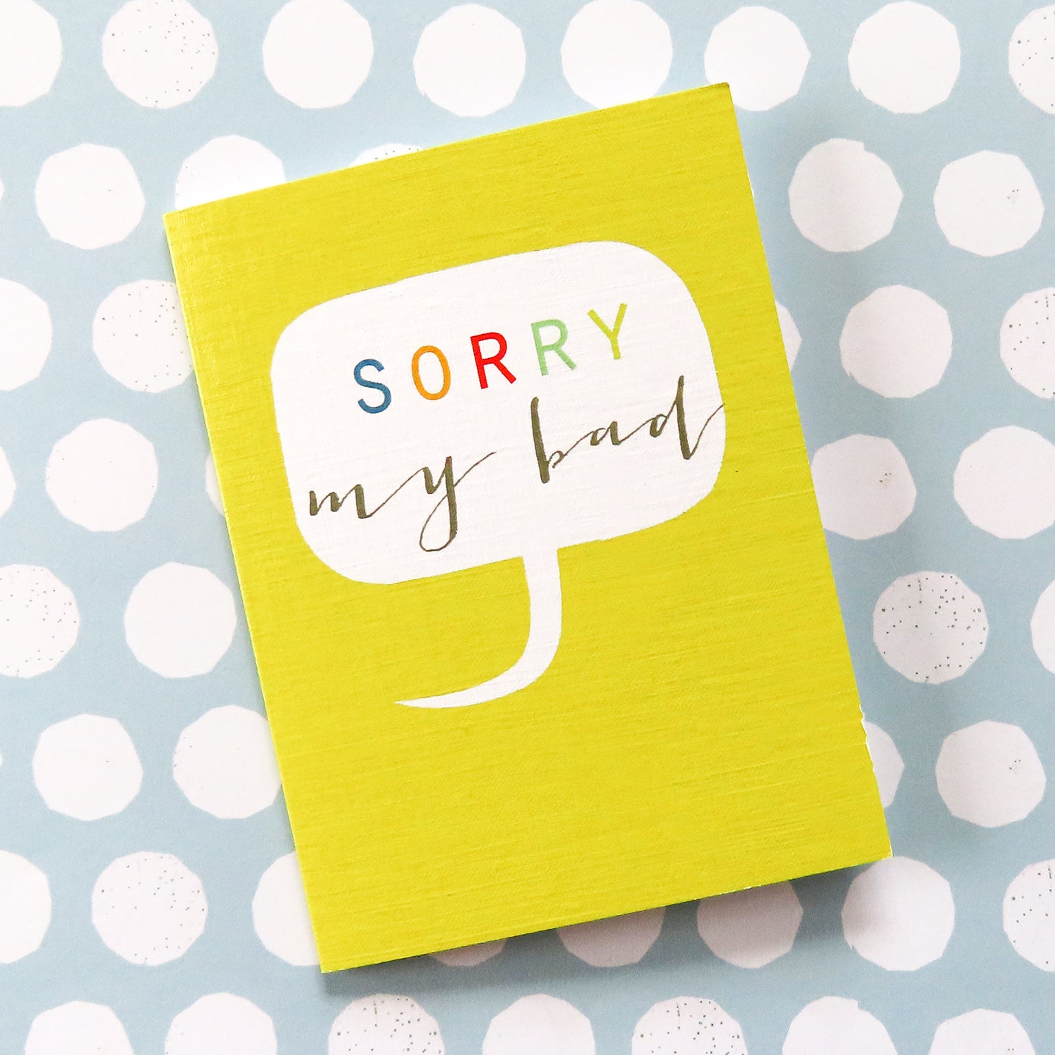 TW416 mini sorry greetings card