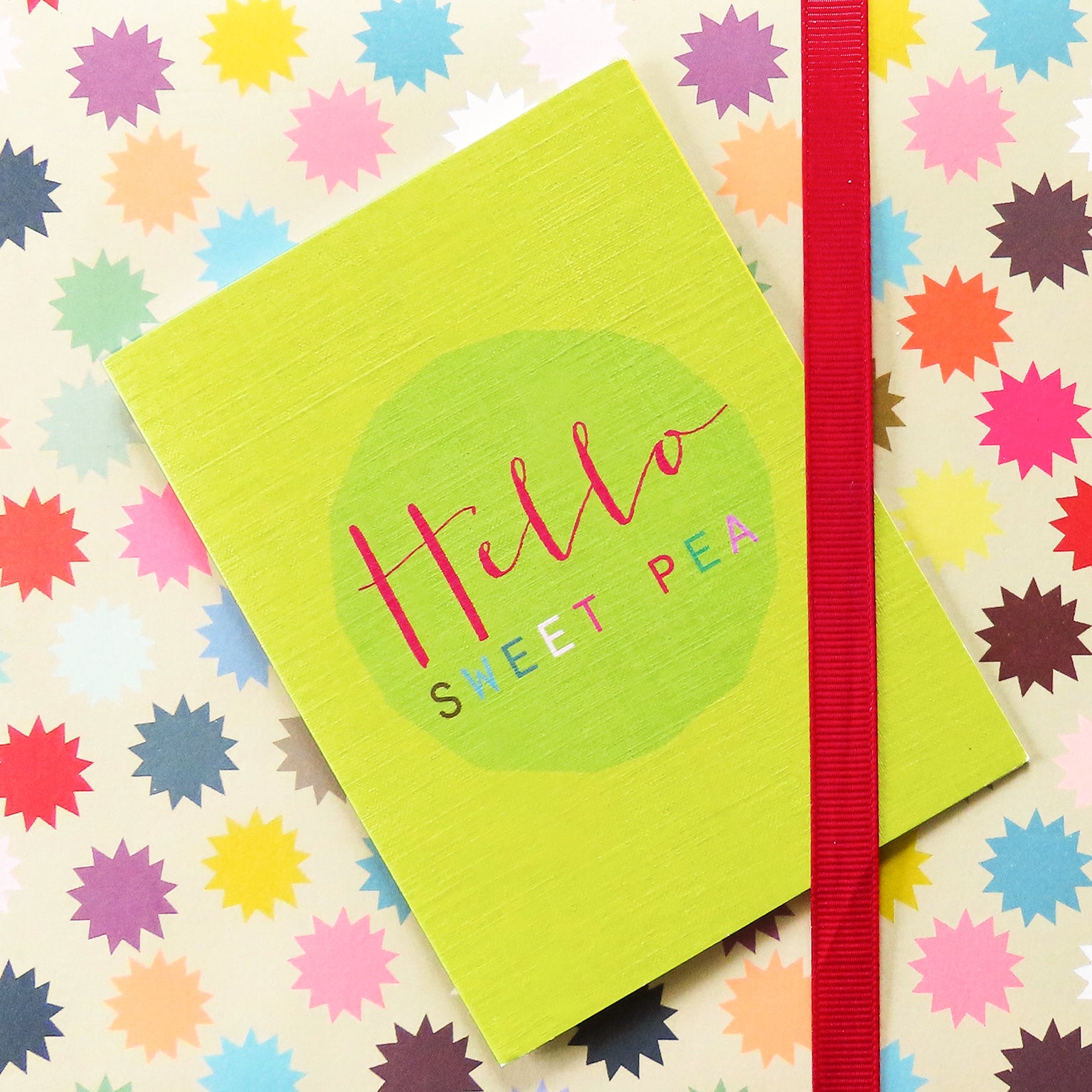 TW417 mini sweet pea card