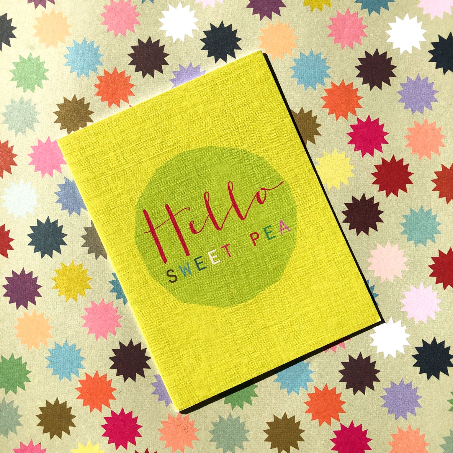 TW417 mini sweet pea card