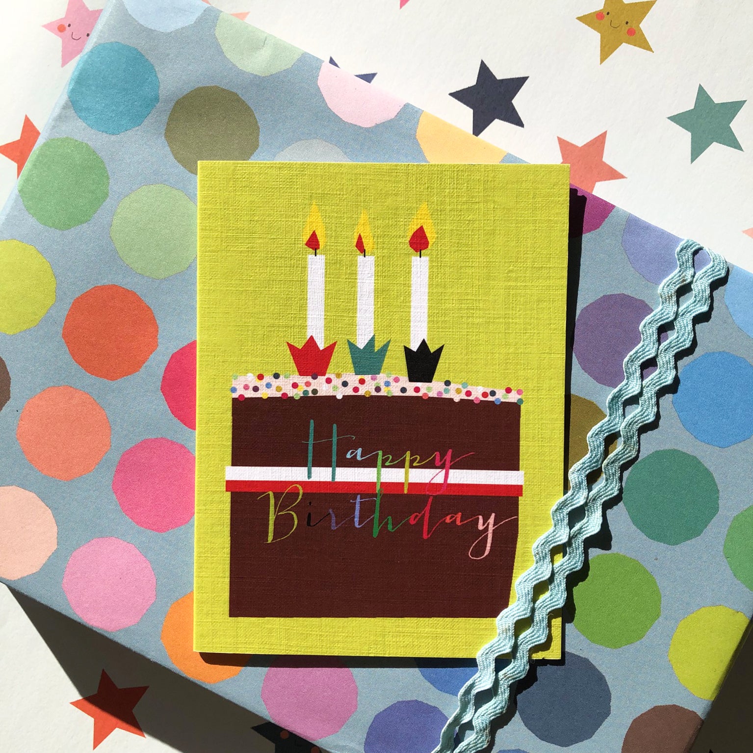 TW418 mini happy birthday card