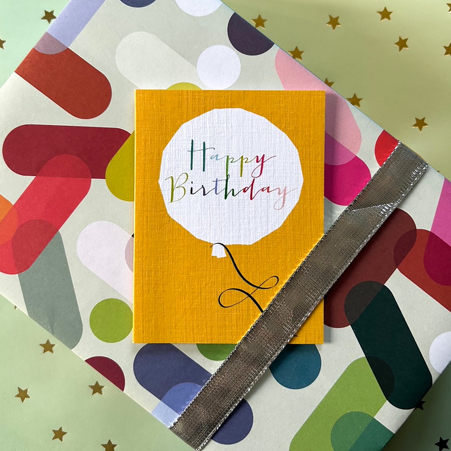 TW437 mini birthday balloon card