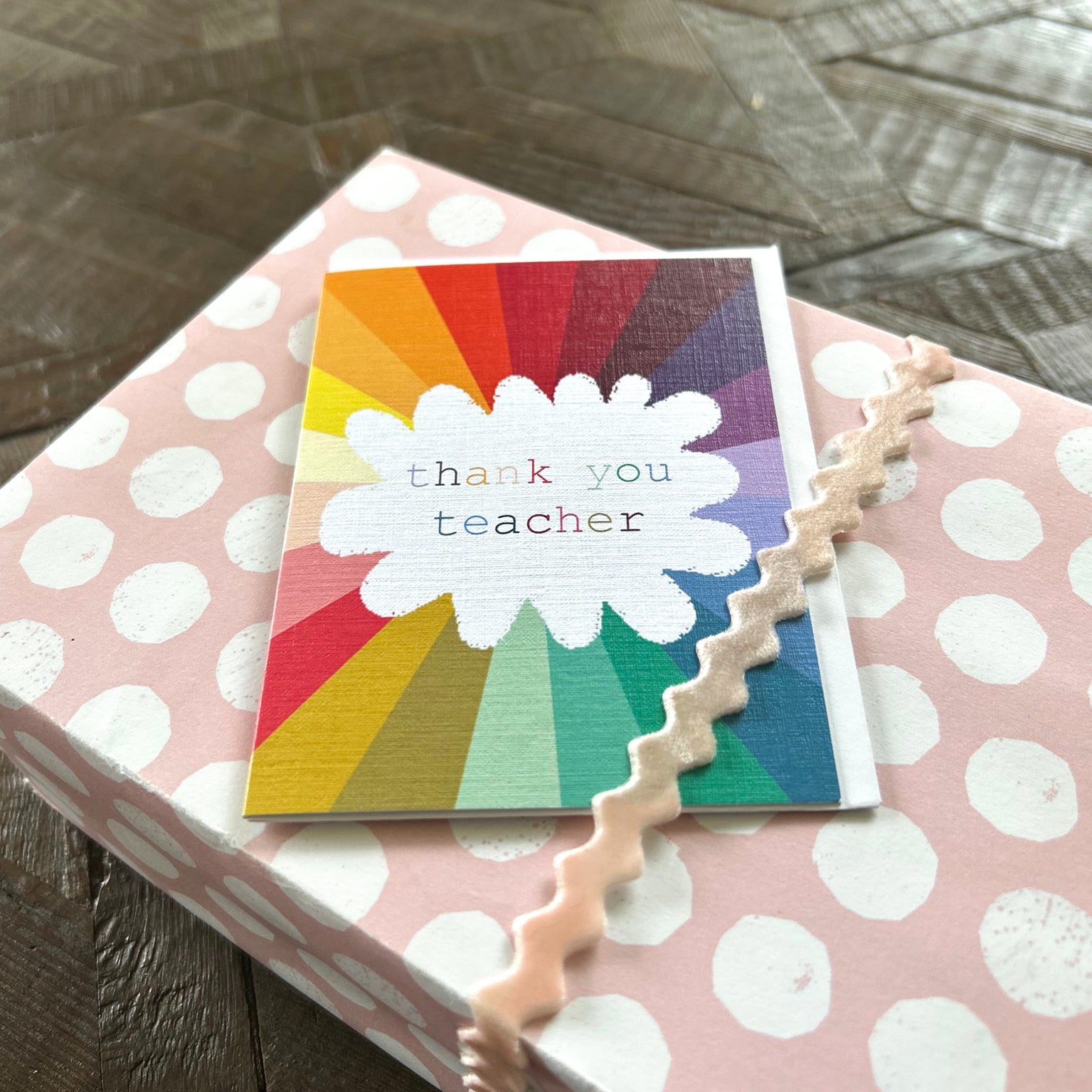 TW650 mini colourful thank you teacher card