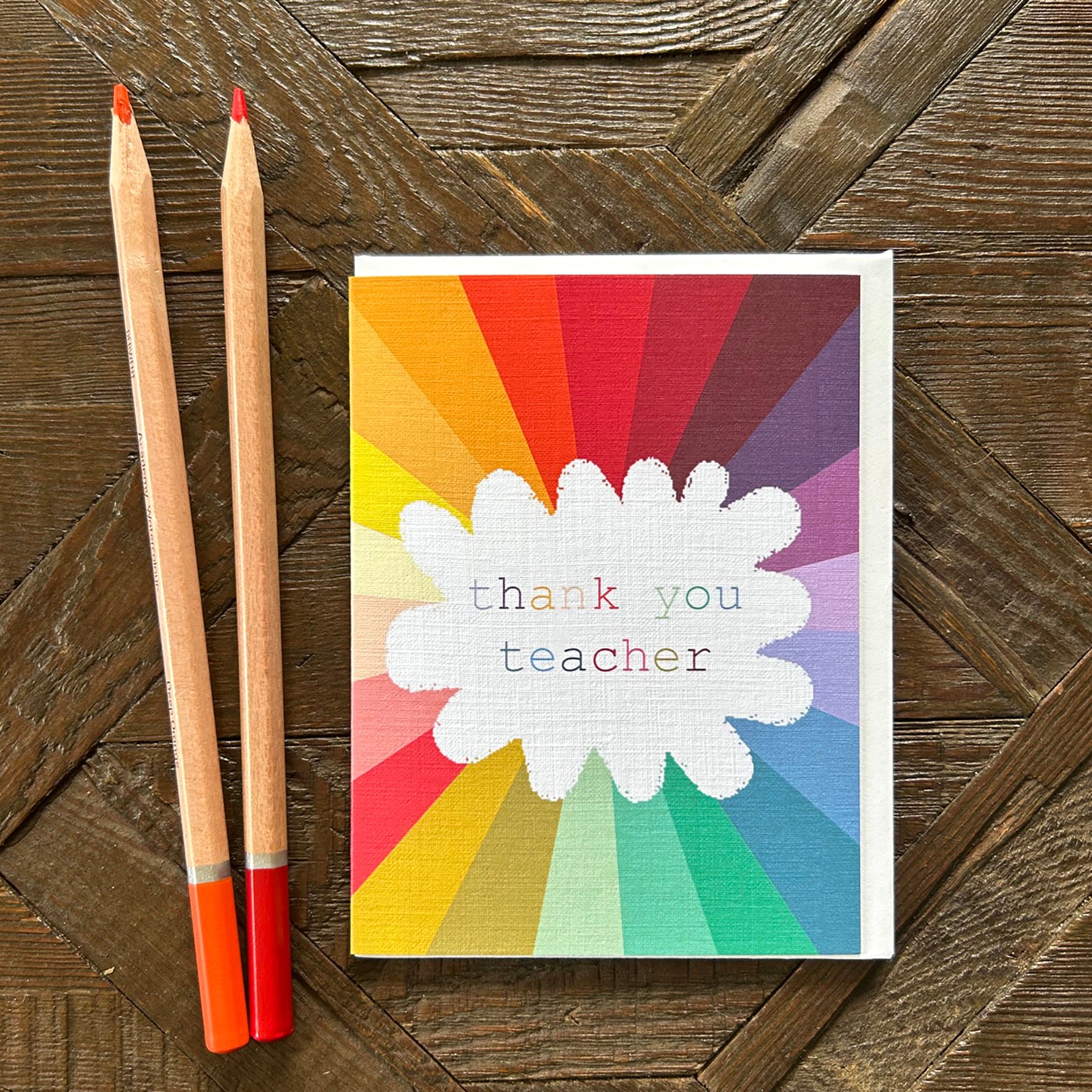 TW650 mini colourful thank you teacher card