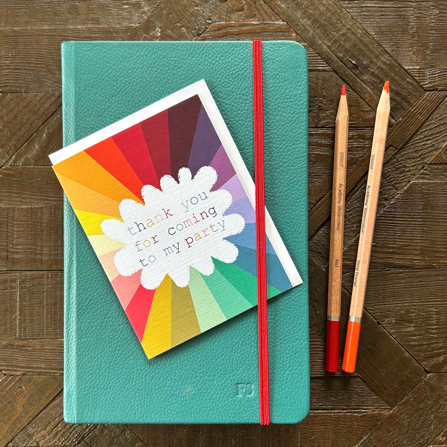 TW654 mini thank you for coming to my party card