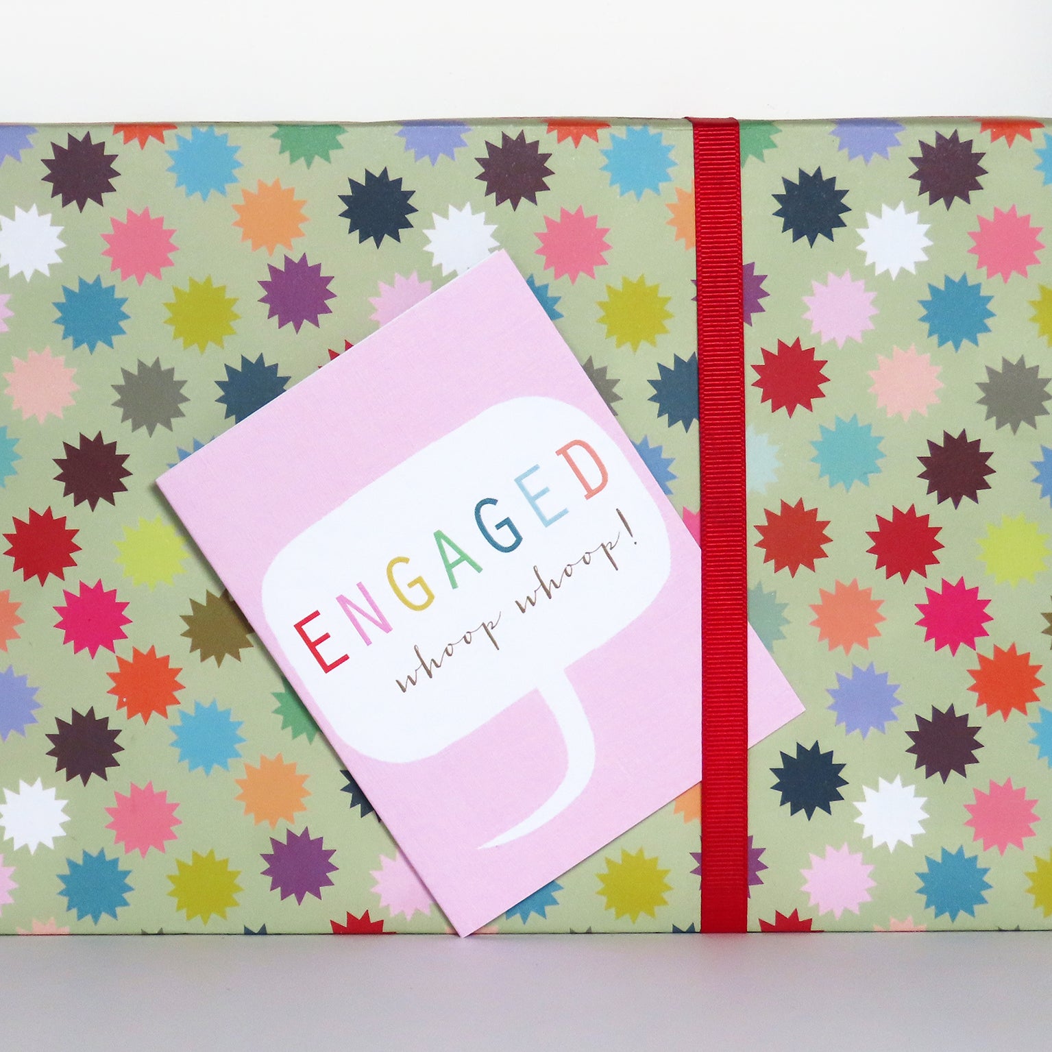 TWB20 mini engaged greetings card