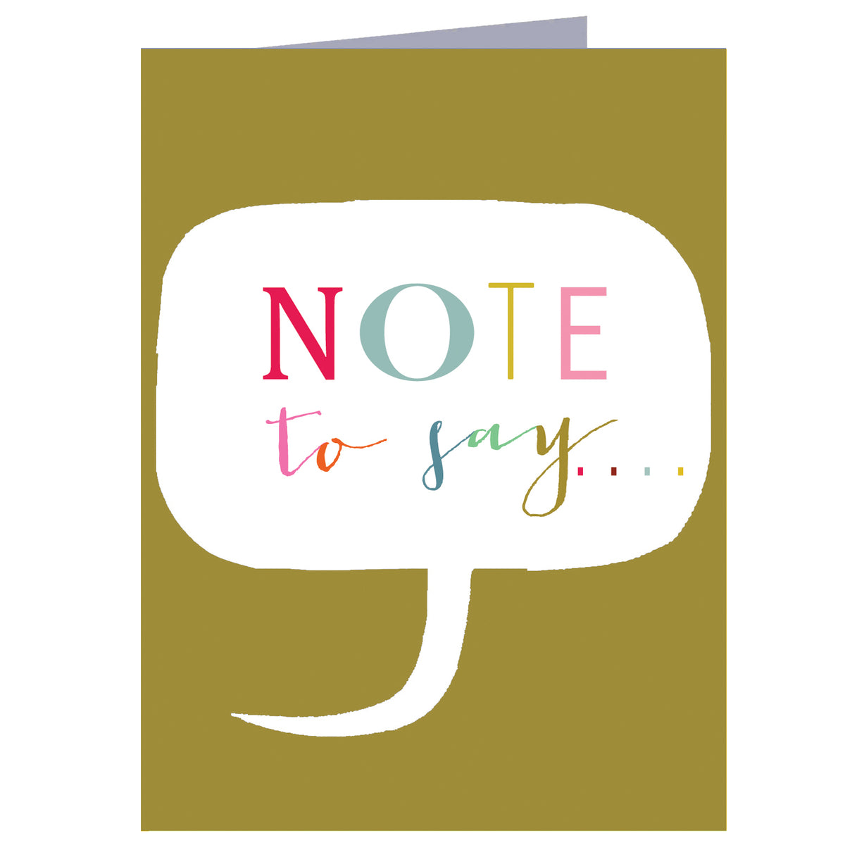 TWB22 mini note to say card
