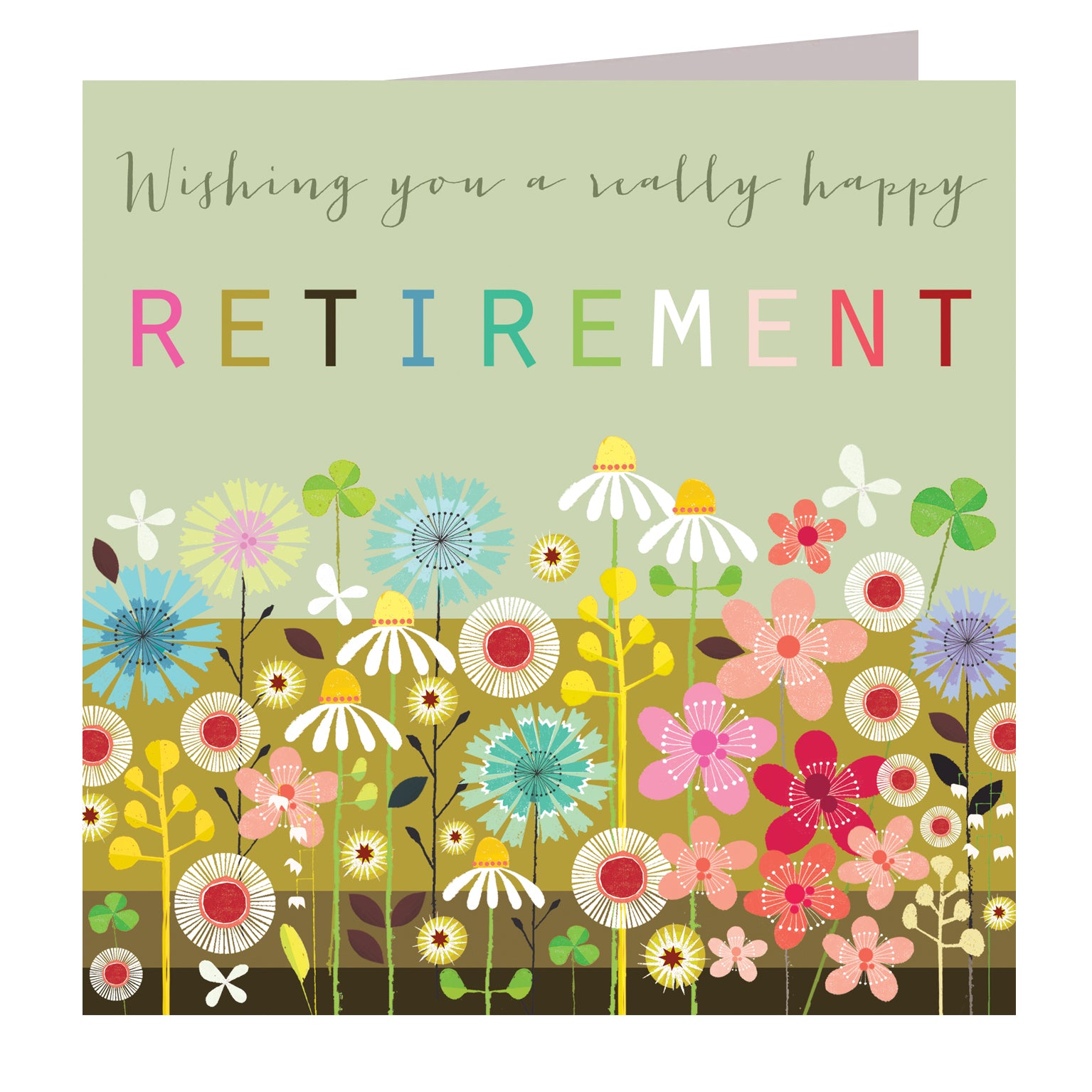 WO15 happy retirement greetings card