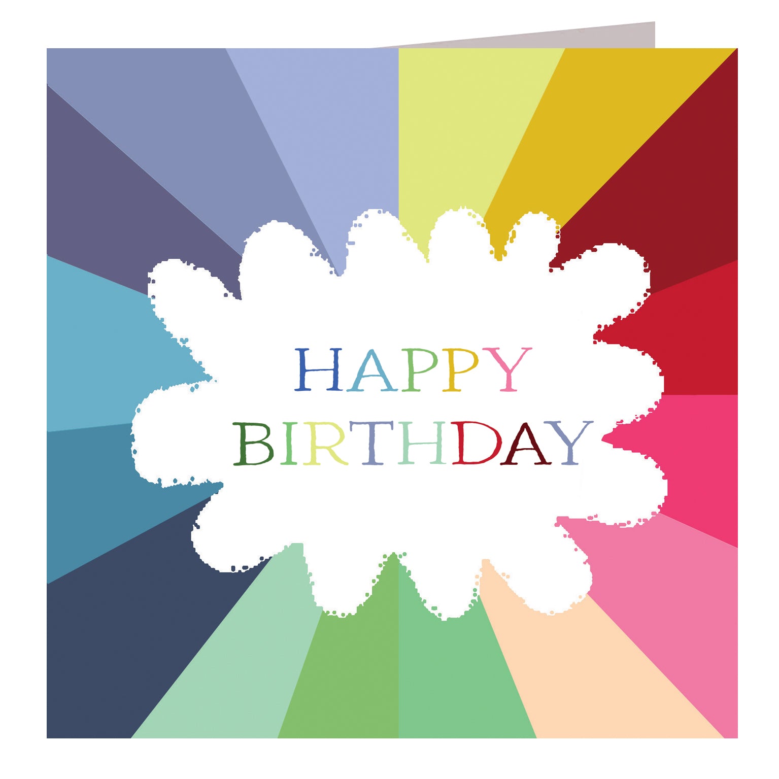 WO87 colourful happy birthday card