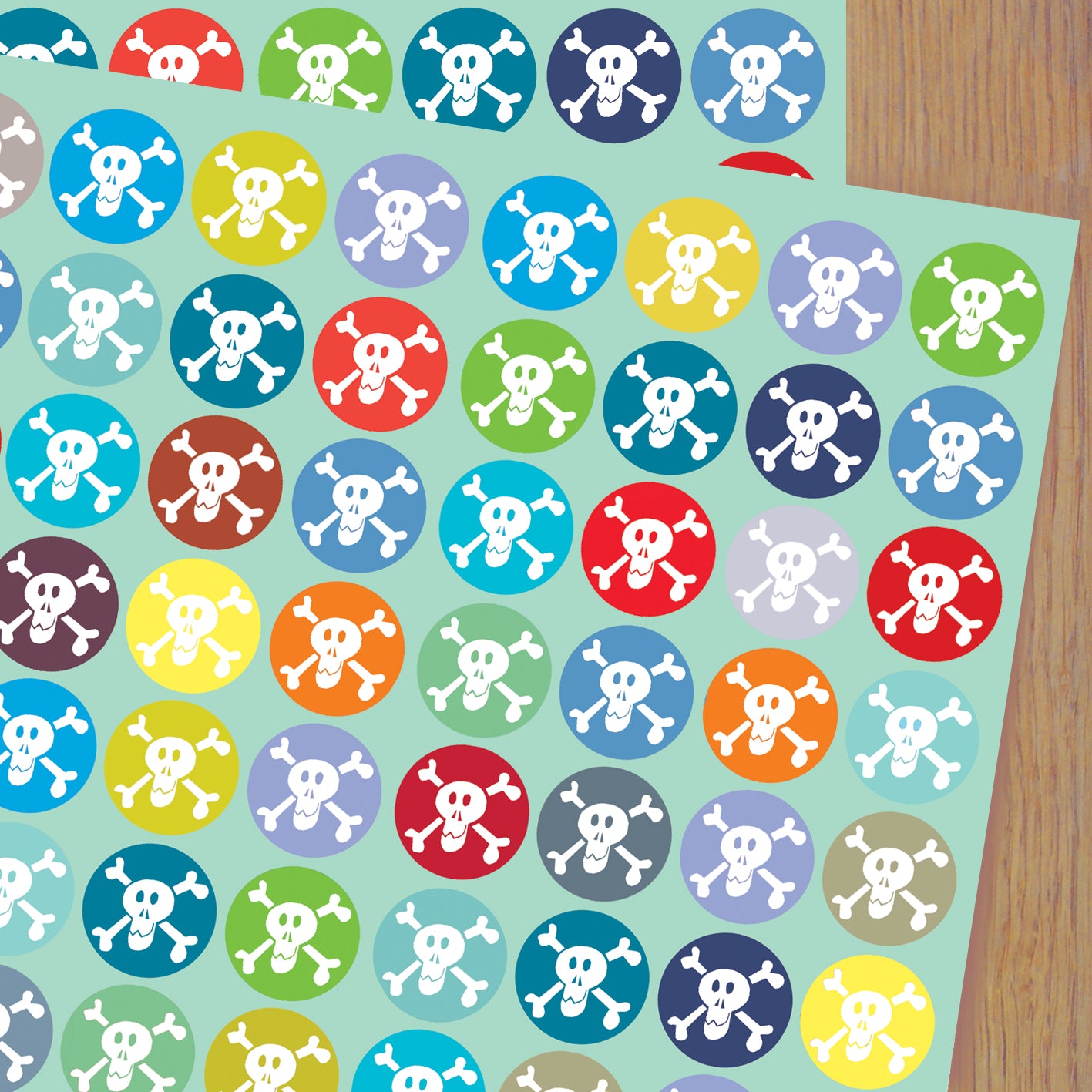 WP04 skulls wrapping paper