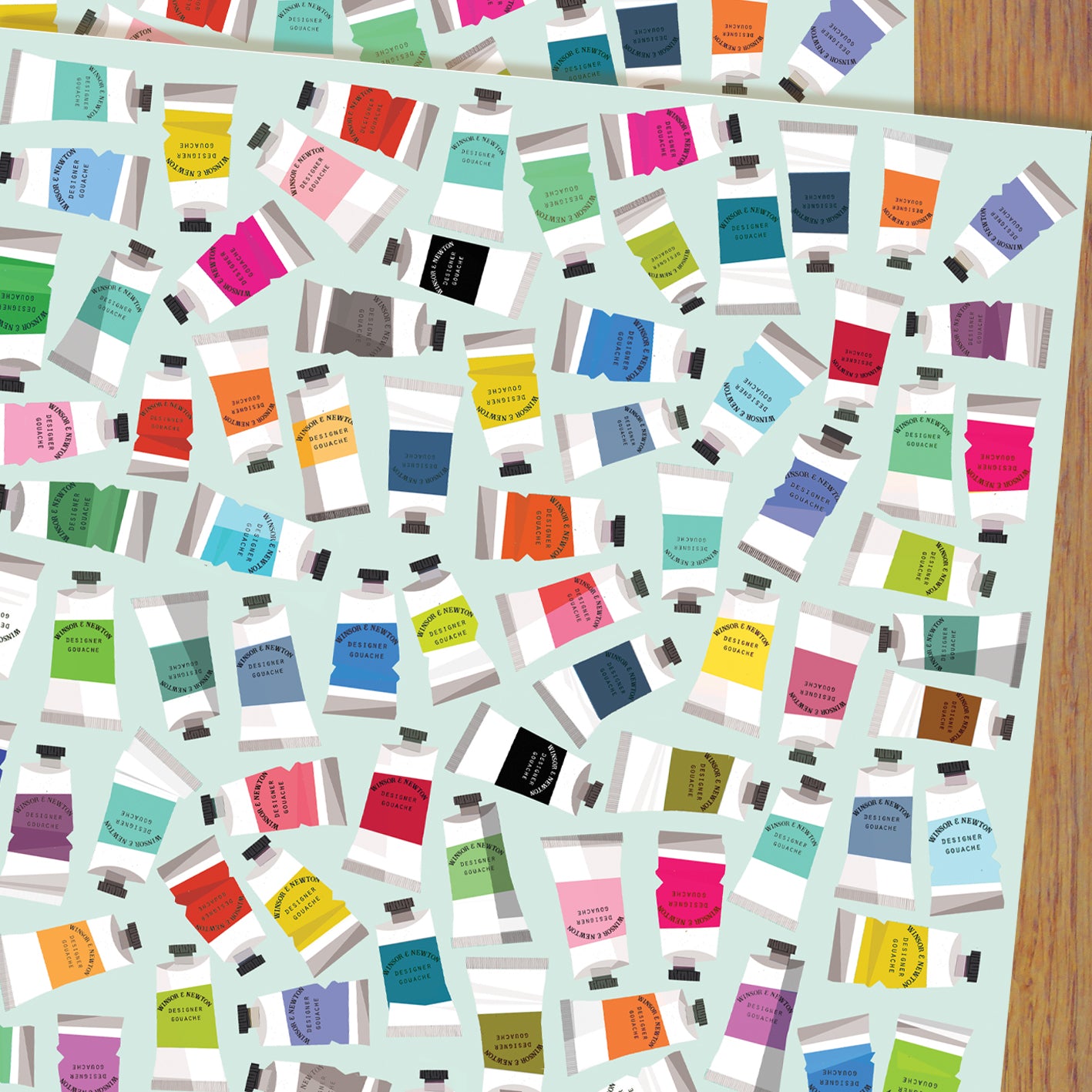 WP140 Paint Tubes Wrapping Paper