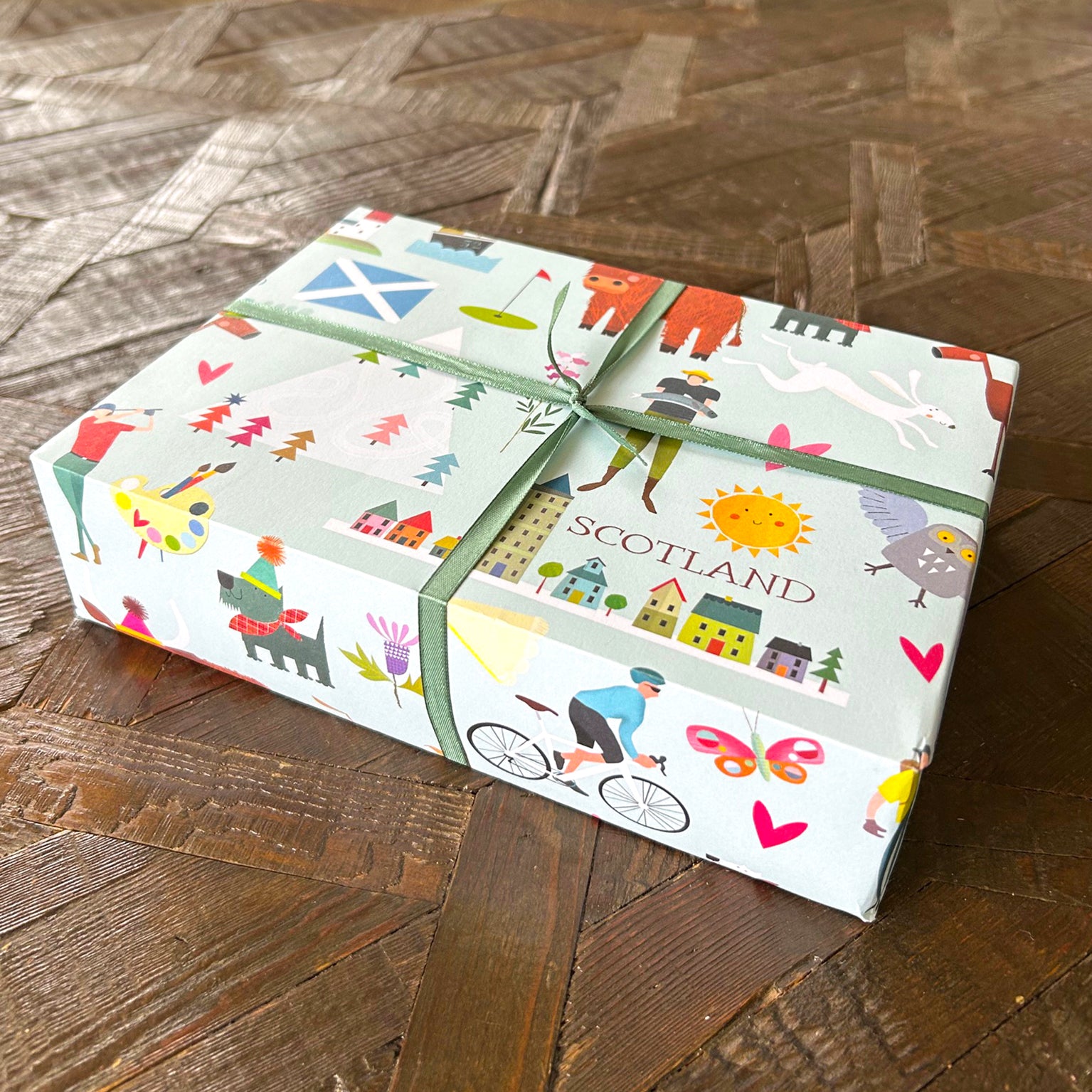 WP201 scottish wrapping paper two sheets