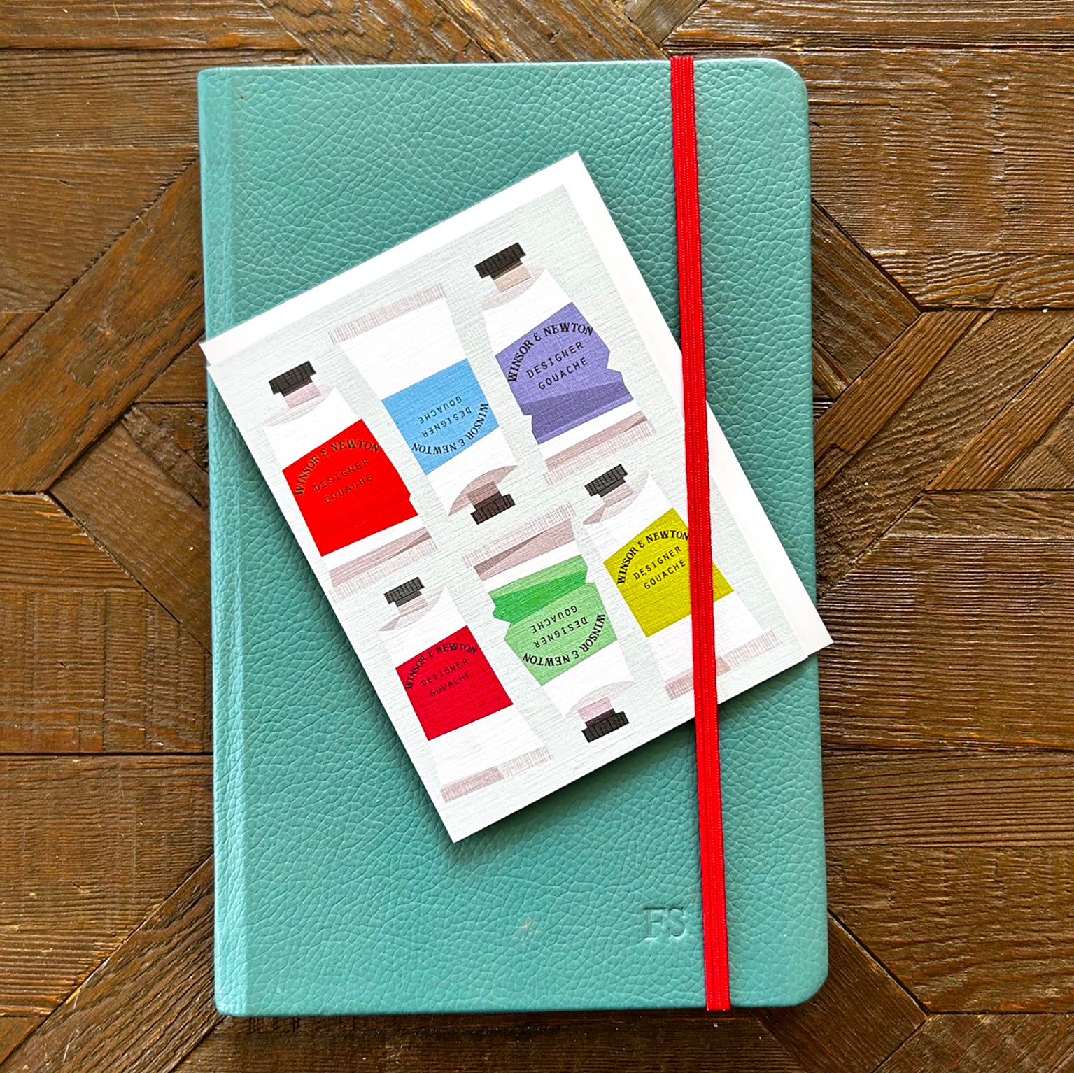 WTW140 mini paint tubes greetings card