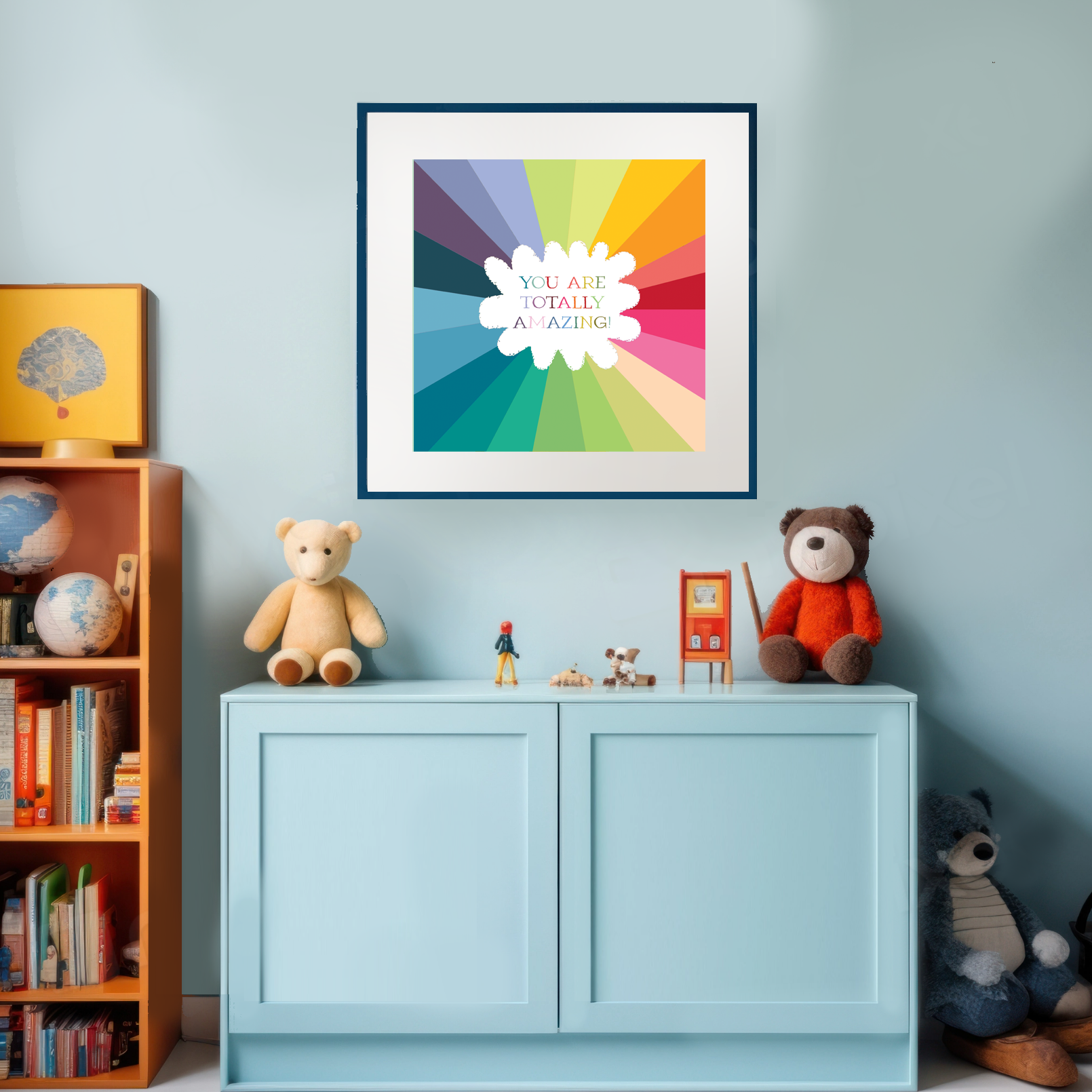 PT49 Rainbow "You Are Amazing"  Art Print