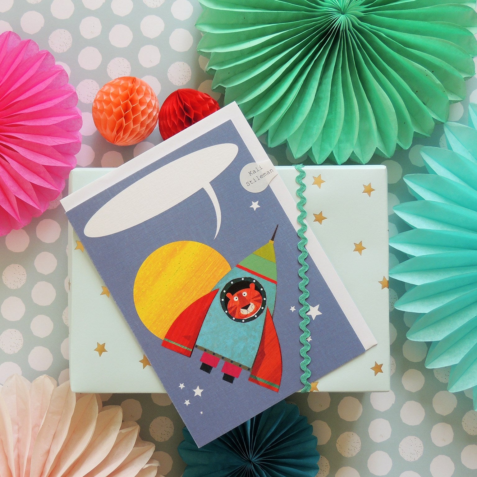 BB27 personalised rocket tiger card