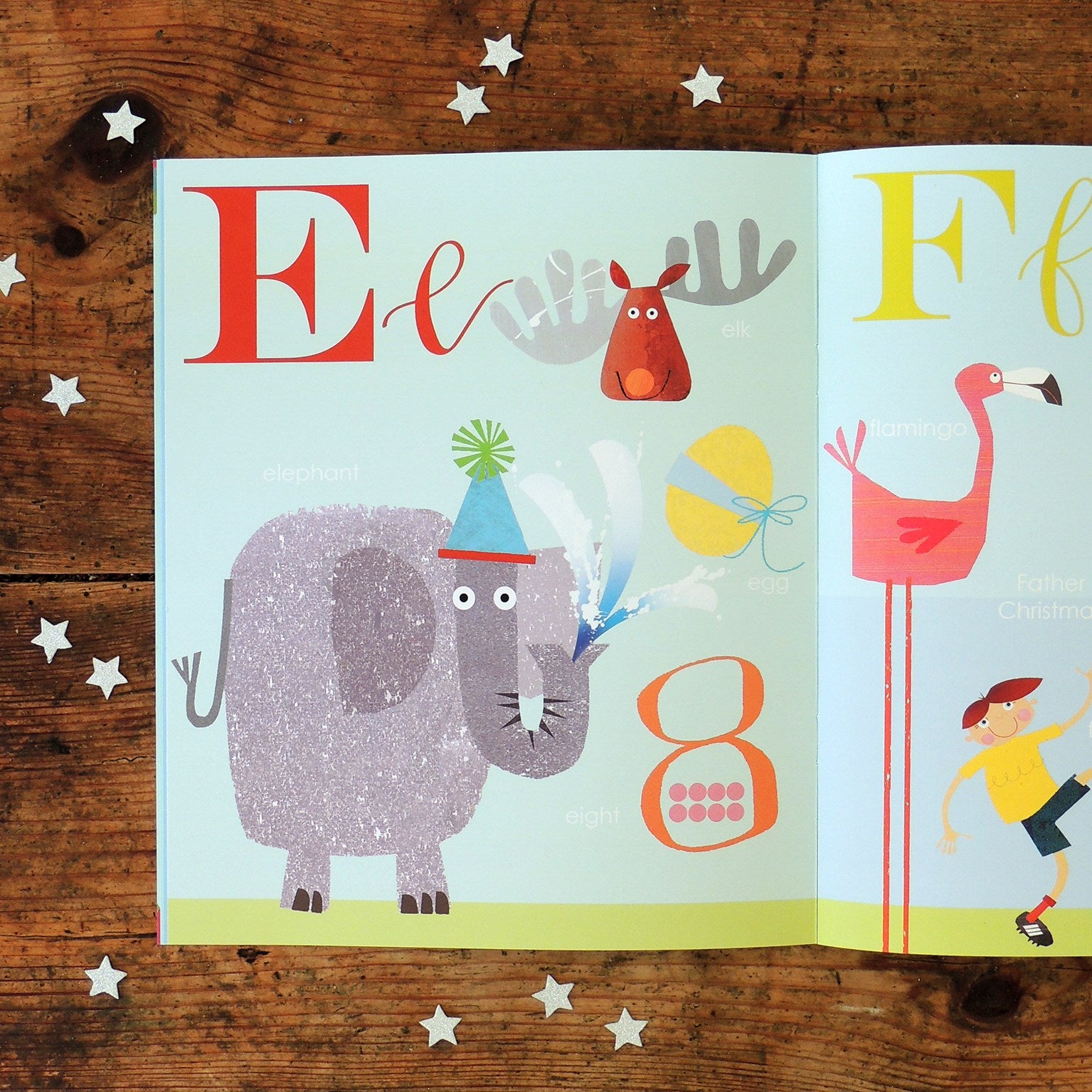 BK01 personalised Christmas alphabet book
