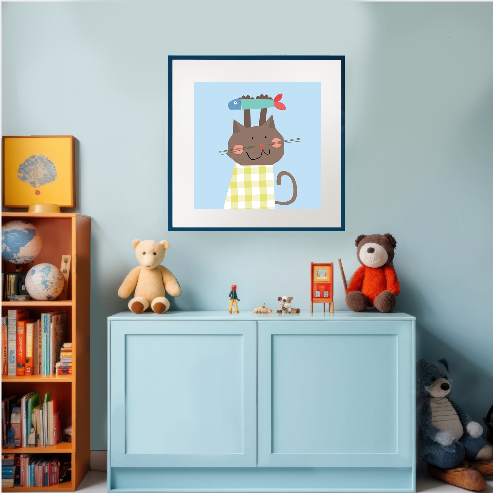 PT61 Happy Cat Art Print