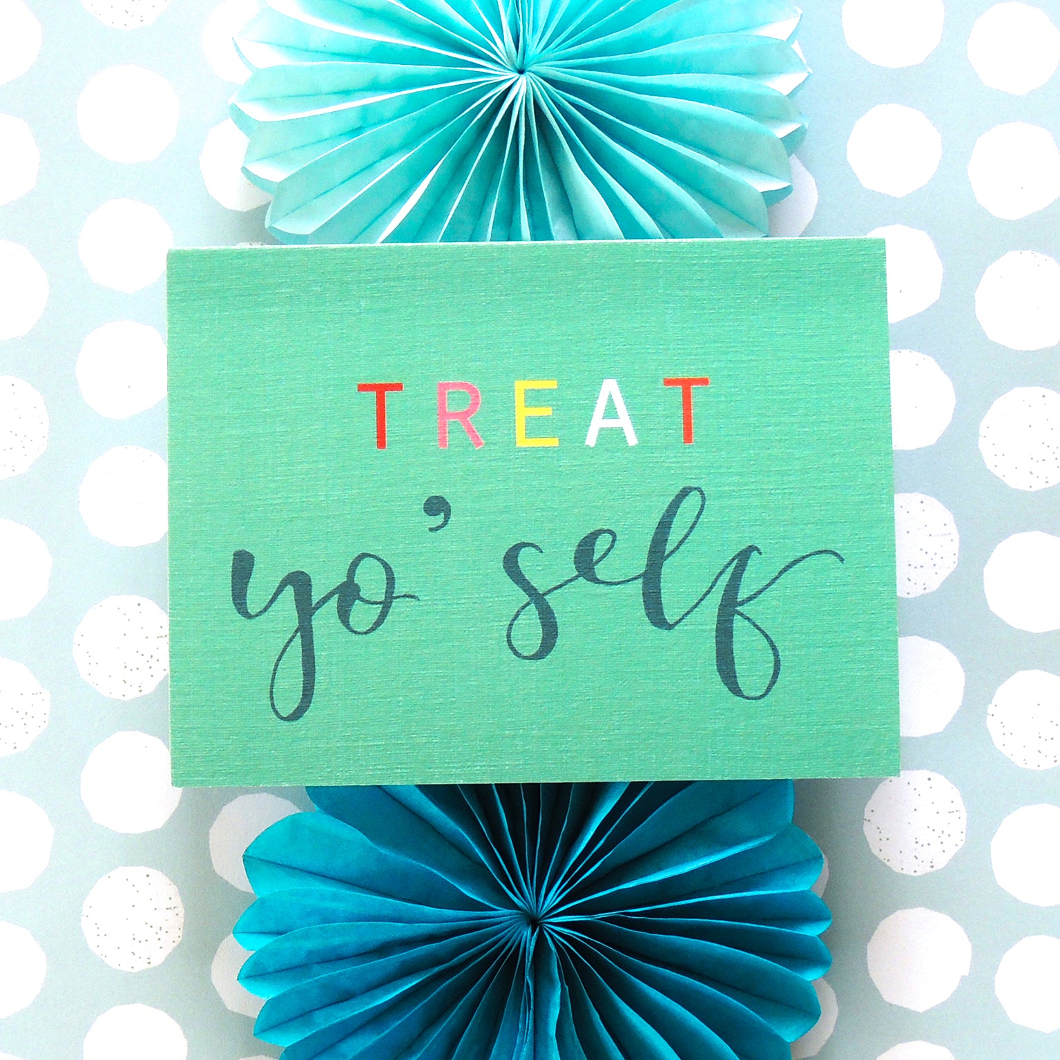 KBW11 mini treat yo'self card