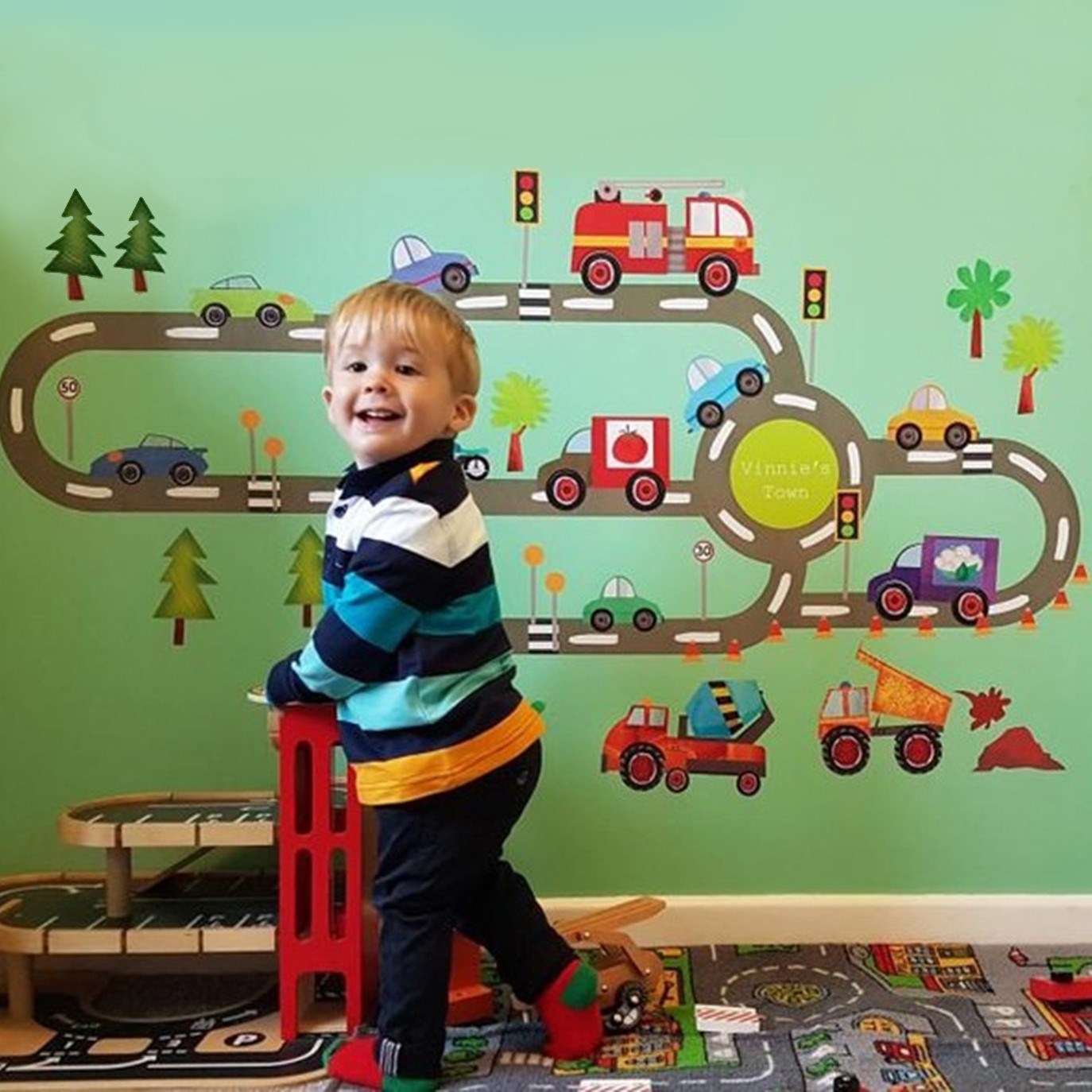 ST13 personalised road wall sticker pack