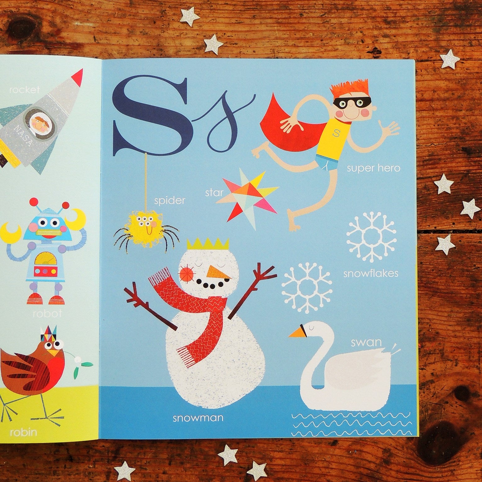 BK01 personalised Christmas alphabet book
