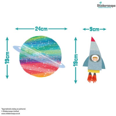 WS05 Space Adventure Wall Sticker Pack