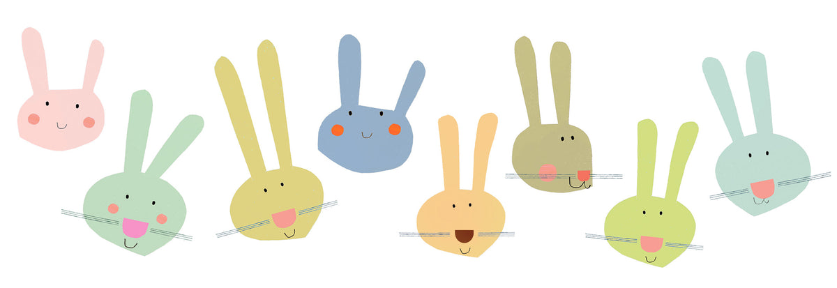 EM06 bunny enamel mug