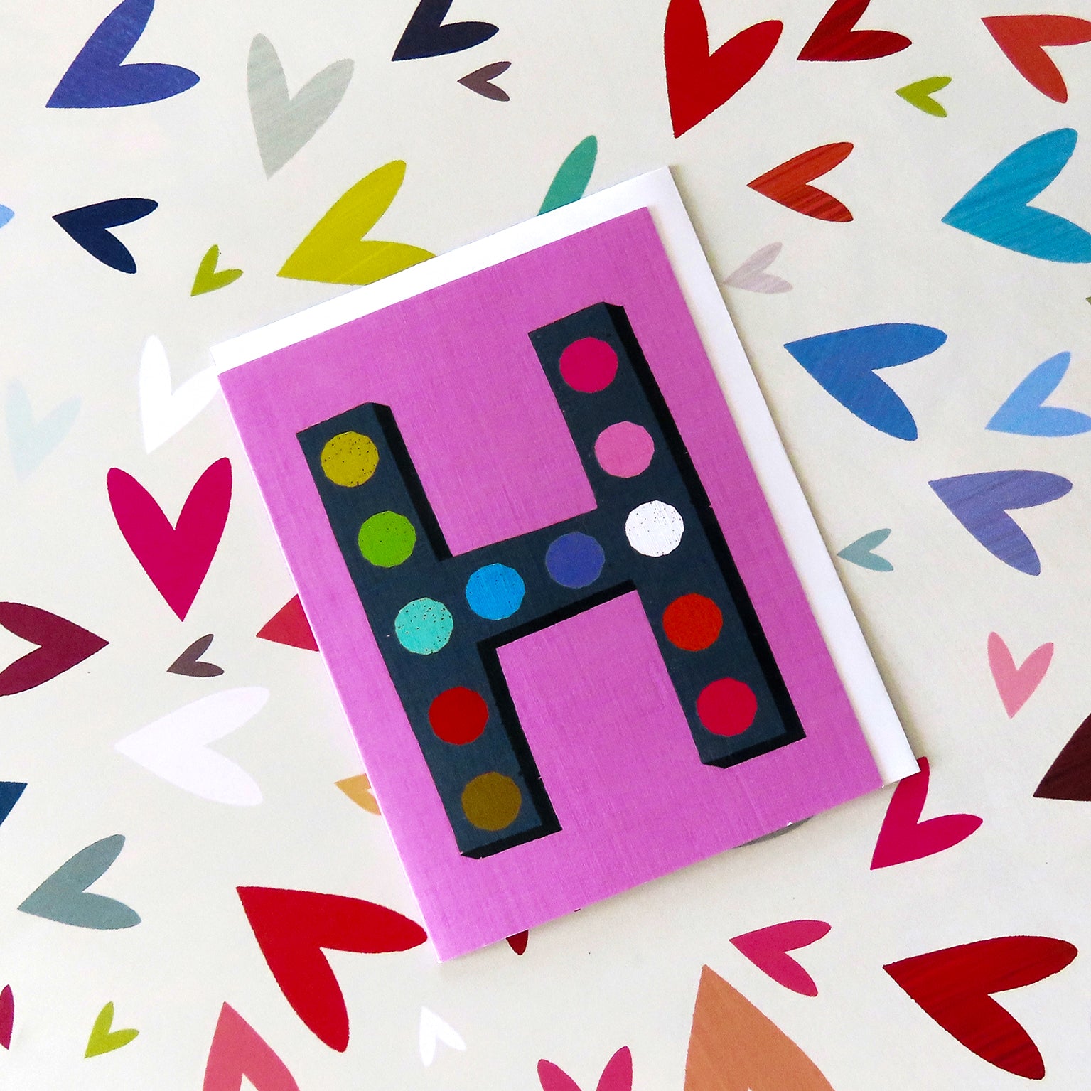 XA08 mini H alphabet  card